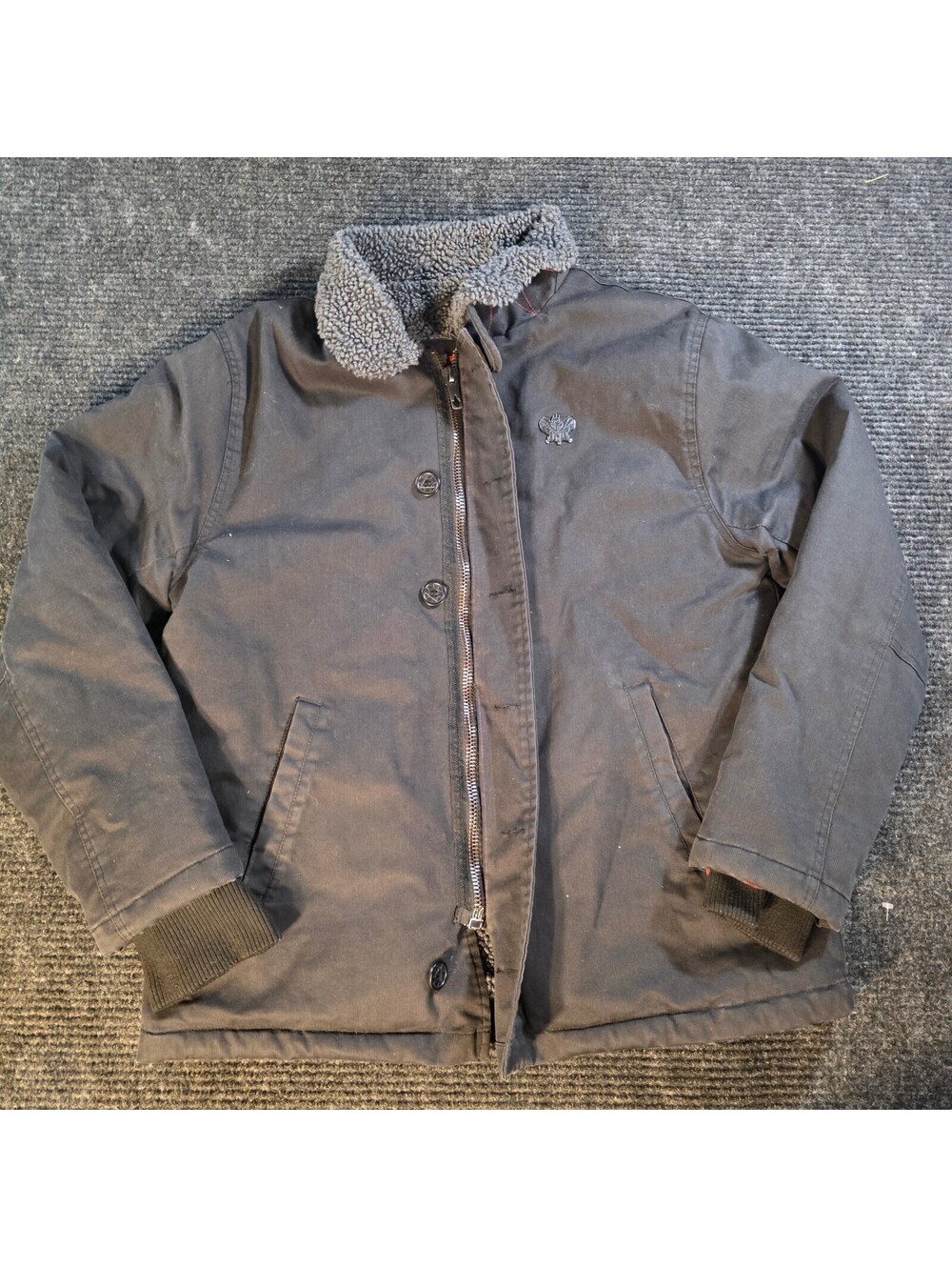 Blizzard Entertainment Diablo Men's Medium Cotton Blend Jacket with Sherpa Lined